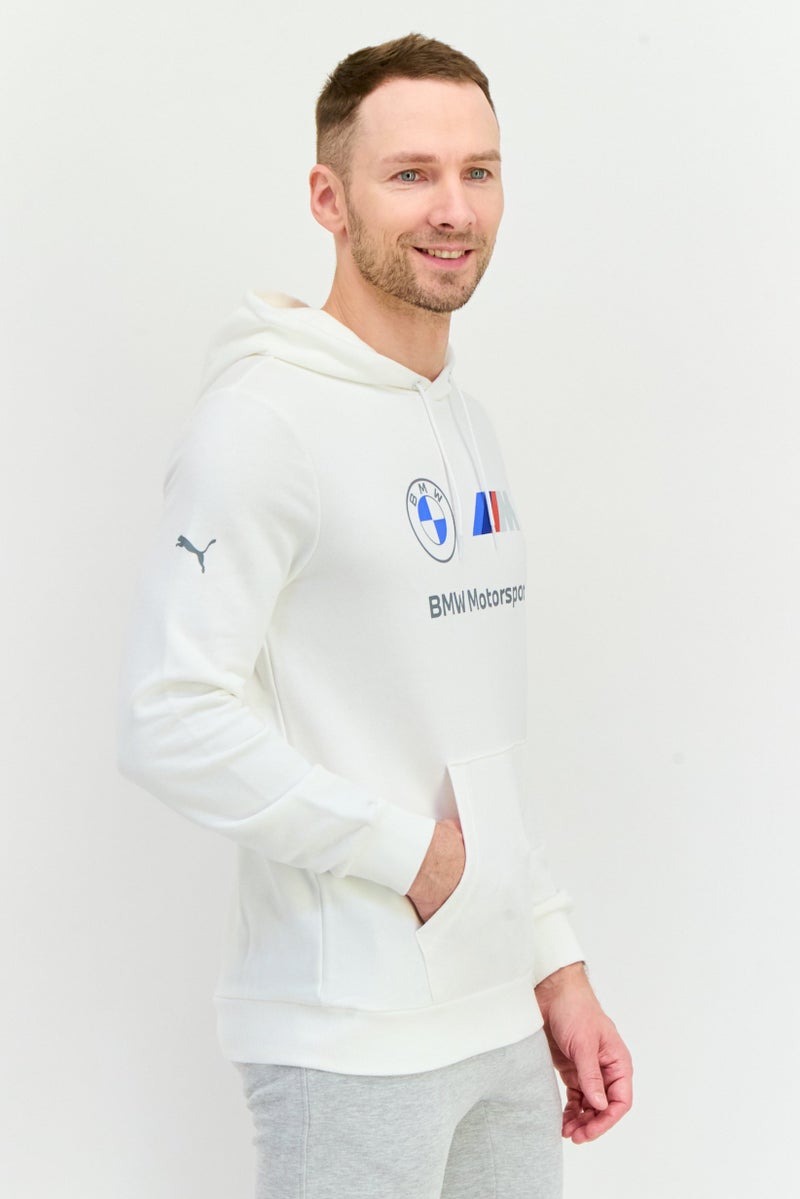 PUMA هودي رياضي خارجي للرجال من بومه x بي إم دبليو موتورسبورت، أبيض - Image 4